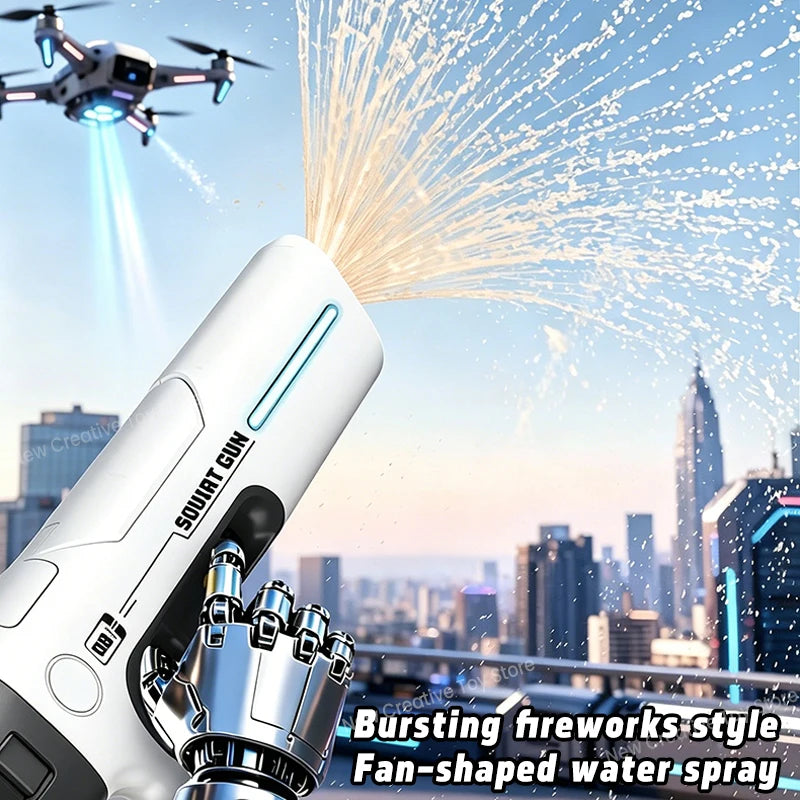 TurboSplash™ Automatic Electric Water Blaster – Dual-Mode Rapid-Fire Water Gun