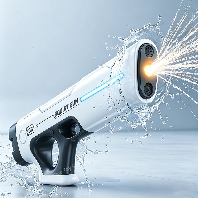 TurboSplash™ Automatic Electric Water Blaster – Dual-Mode Rapid-Fire Water Gun